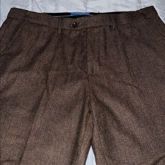 Men’s Brown Tweed Pants - Picture 2 of 2